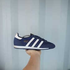 UK 11 - adidas Originals Dragon Blue Navy Mens Vintage Trainers Shoes CG3061