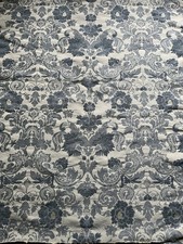 Blue Silk and Cotton Velvet