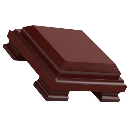 Stable dark red wooden - red, display