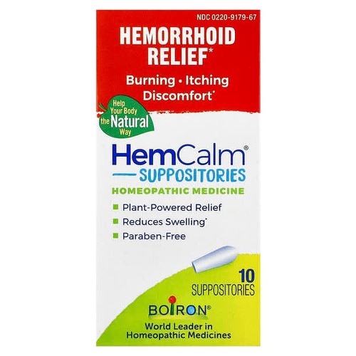 Boiron hemcalm suppositories - boiron,
