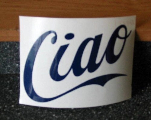 Ciao car stickers ideal - stickers, for