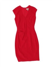 COAST Womens Sleeveless Bodycon Dress UK 6 Small Pink Triacetate CH03