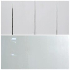 Gloss White & With Chrome PVC Bathroom Ceiling Cladding Panels 5mm Wet Wall