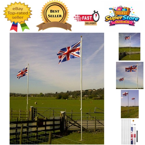 Durable 20ft aluminum flagpole - 20ft,