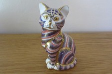 Royal Crown Derby IMARI CAT Paperweight - (ref1014)