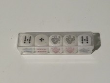 Vintage Poker Dice Set of Five