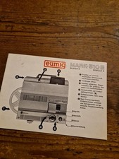 Eumig Instruction Manual Brand 510E Super 8 Single 8