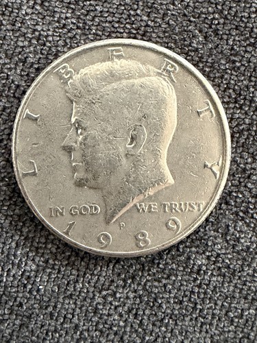 1989 kennedy half dollar - half,