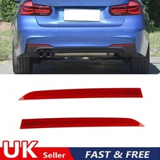 2x Rear Bumper Reflector Red