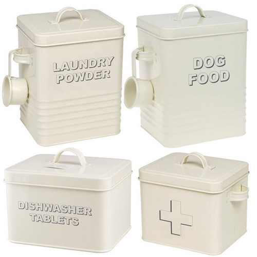 Storage tin box jar - tin, lid