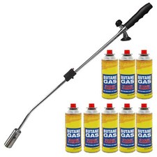 Weed Burner Wand 80cm Butane Gas Blowtorch Garden Outdoor Weeds Moss Fungus