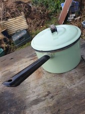 Vintage Enamel Saucepan. Judge