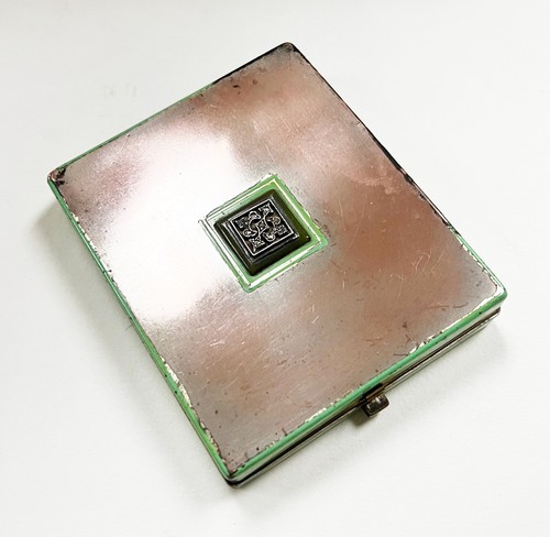 Art deco powder compact - art,