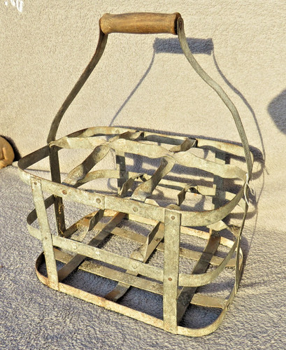 Antique french metal wine milk - antique,
