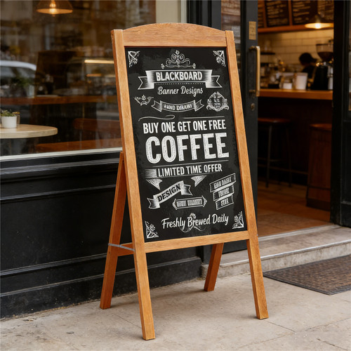 Magnetic frame chalkboard - a,