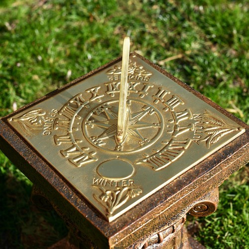 20cm square polished brass - square,