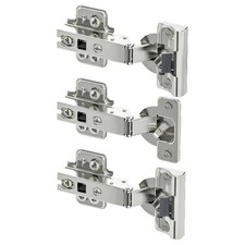 3x IKEA KOMPLEMENT Soft Close Hinges Fits PAX Wardrobe Doors & Kitchen Cabinets