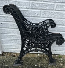 RECLAIMED VINTAGE CAST IRON  GARDEN BENCH ENDS  H76cm X 65cm