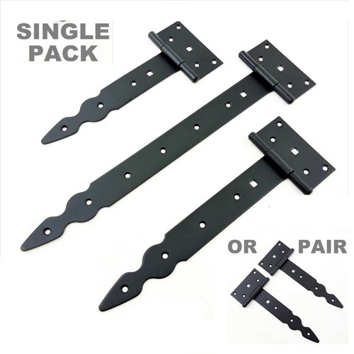 Hinges black steel tee - t-hinges,
