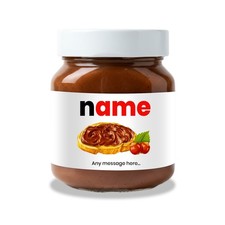 Personalised to fit Nutella or