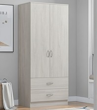 Tall 2 Door Wardrobe With 2