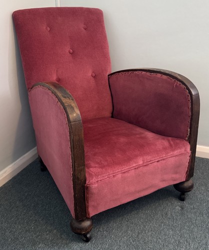 Art deco armchair club - art,