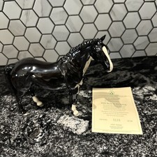 Beswick Black Hunter Horse Ltd 500 UKI Ceramics 
