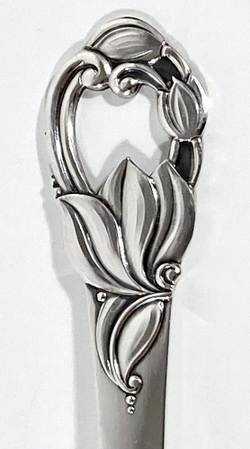 Vtg art nouveau floral baked - vtg,
