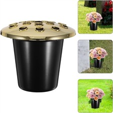 Black Gold Silver Lid Plastic