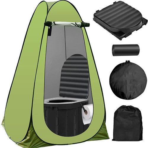 Portable camping toilet - camping,