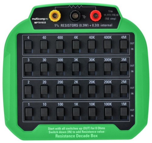 Resistance decade box - resistance,