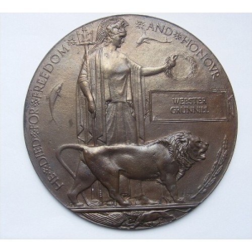 Ww1 death plaque - ww1,
