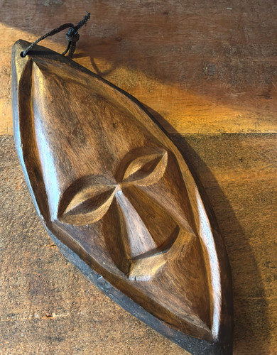 Hand carved wooden tribal - wooden,