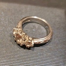 Tacori 3 Stone CZ 925 Ring