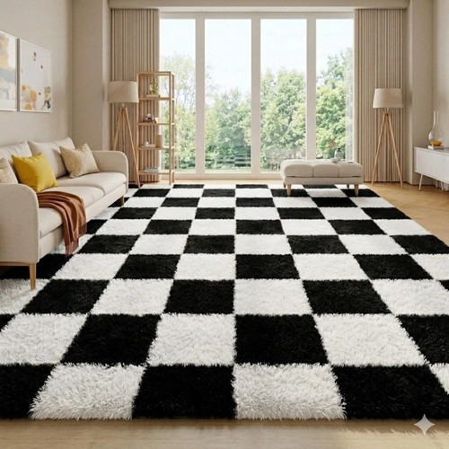 Fluffy rug large shaggy rugs - fluffy,