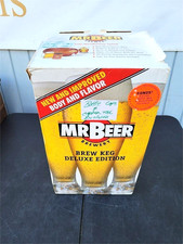 Mr Beer Micro Brewery Brew Keg Deluxe Edition Brown Plastic Keg Recipes Caps