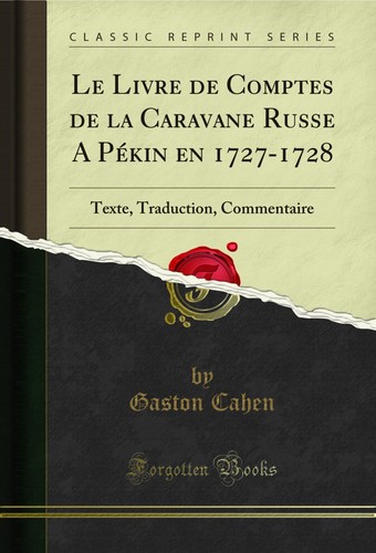 Livre comptes de la - le,