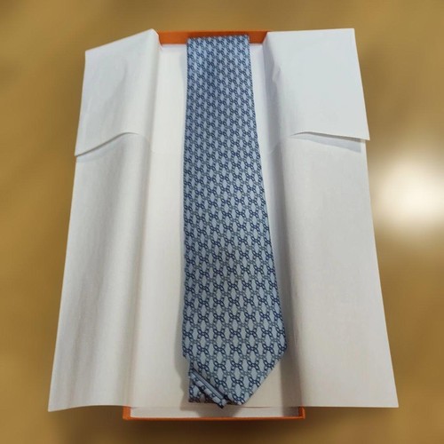 Hermes 100 silk tie light - silk,