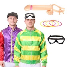 MENS STAG DO COSTUME KNOB JOCKEY HORSE RIDER STAG FUNNY OUTIFT STAG PARTY
