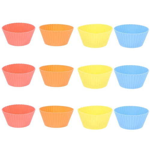 Pcs muffin cases - 12, silicone