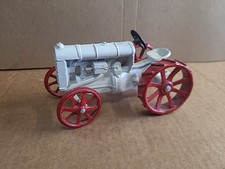 6" Fordson Model Tractor Die Cast - Steering Works - White with Red - USED F05