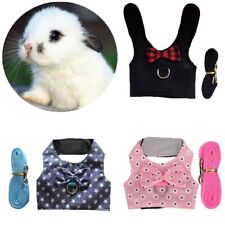 Rabbit Harness And Lead Small Animals Pet Vest Leash Set Squirrel Ferret Hamster