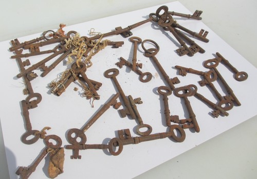 Antique keys doors cupboards - doors,