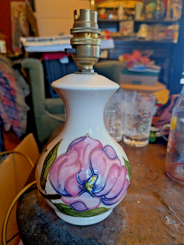 Vintage moorcroft pottery pink - pottery,