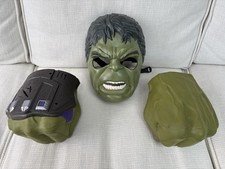 Hulk Mask with Moving Mouth and Eyebrows and Fists with Sound Effects