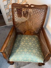 edwardian antique Bergere Chair