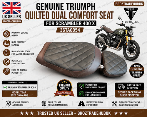 Genuine triumph quilted dual - genuine,