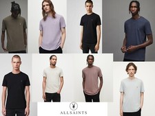All Saints Mens Tonic T-Shirt Crewneck Top Short Sleeve Designer Cotton Tee XS