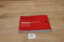 Ducati Monster1000 Instruction and Maintenance Booklet 913.7.084.1E 2003 xb10183