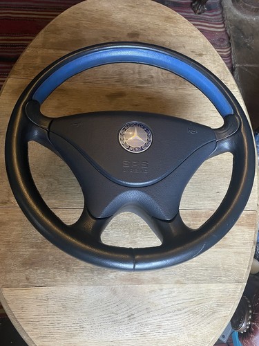 Mercedes blue steering wheel - mercedes,